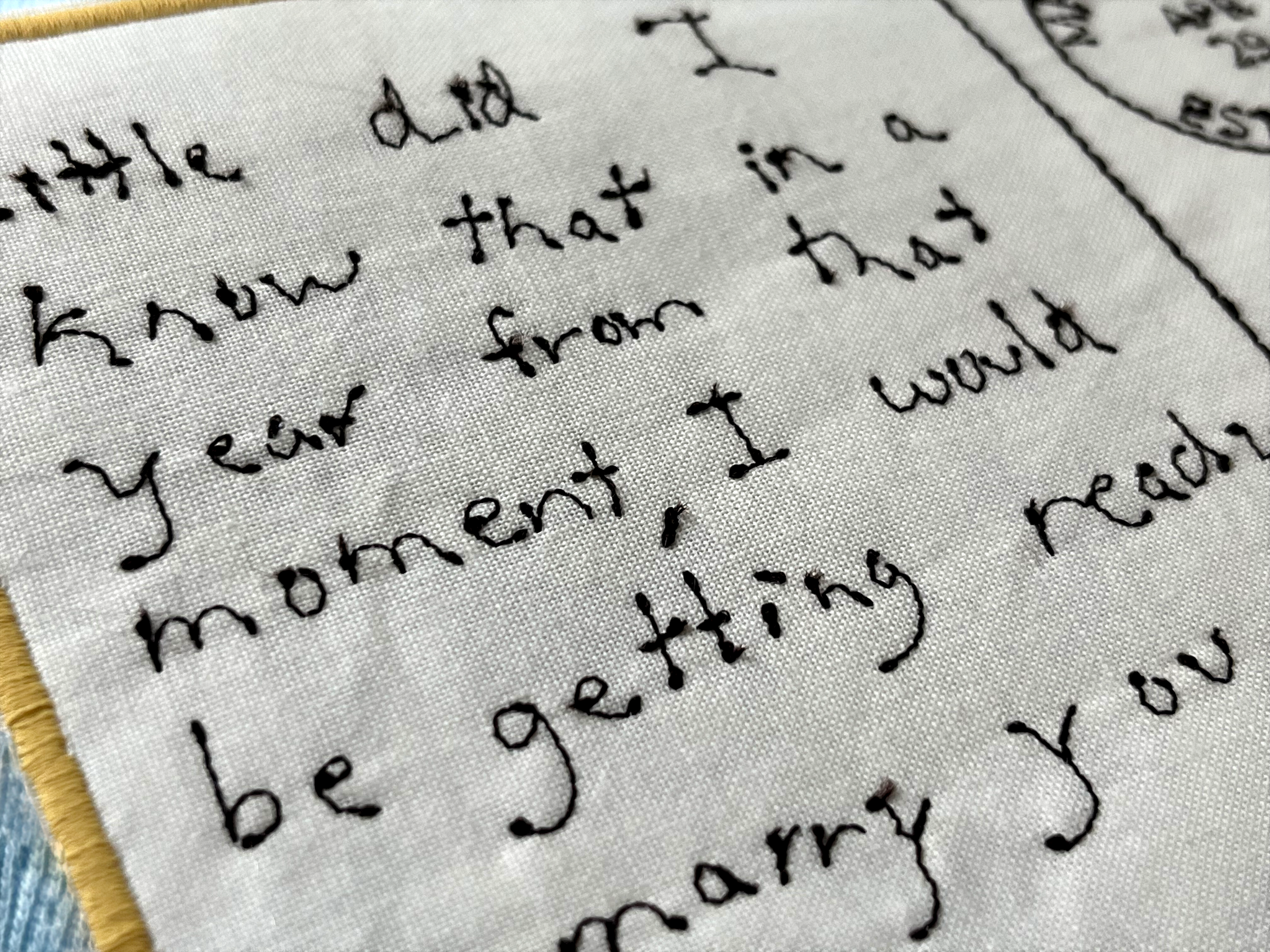 The Postcard: Custom Handwriting Embroidery Tee