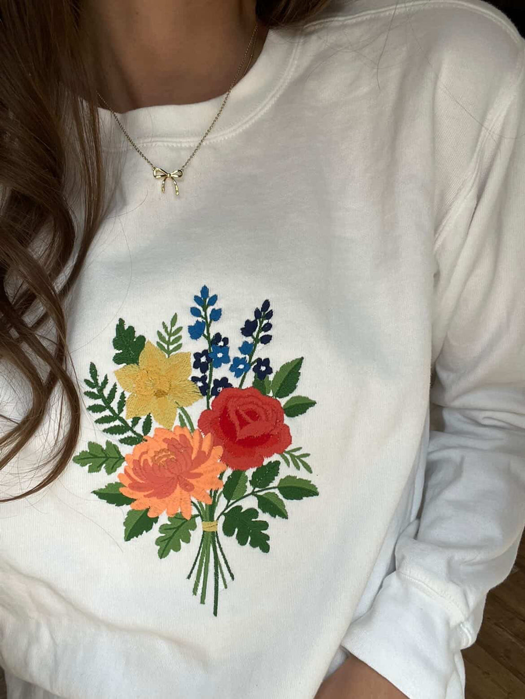 The Birth Bouquet: Custom Heirloom Sweatshirt