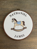 Rocking Horse Name Sign