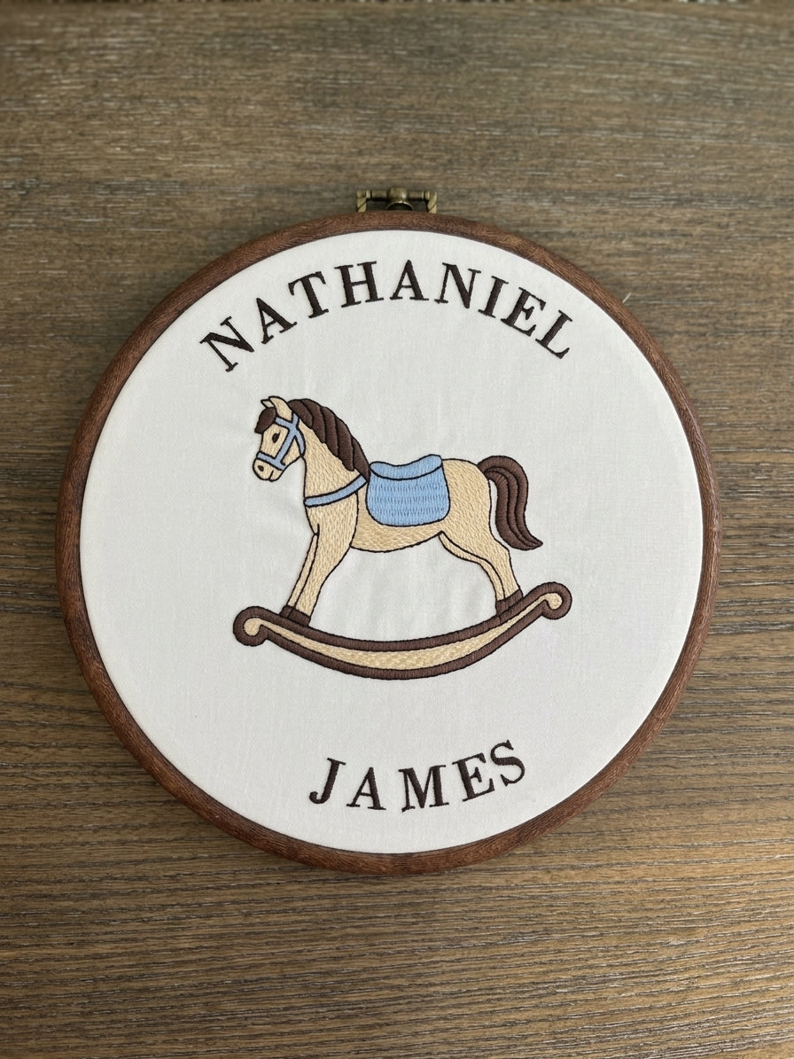 Rocking Horse Name Sign