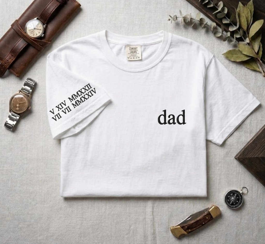 Roman Numeral Dad Shirt