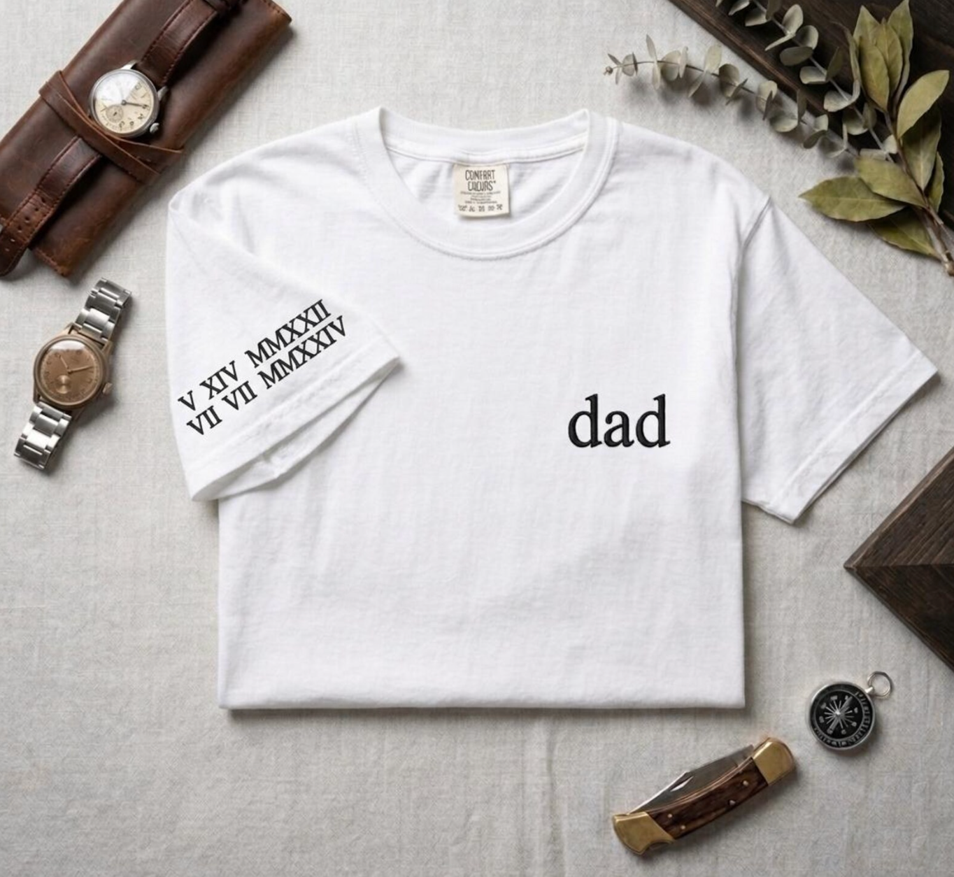 Roman Numeral Dad Shirt
