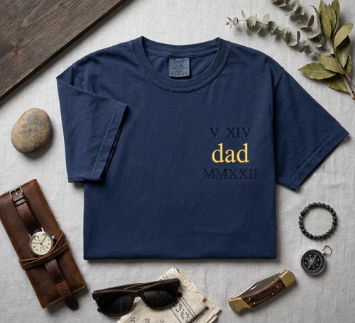 Roman Numeral Dad Shirt
