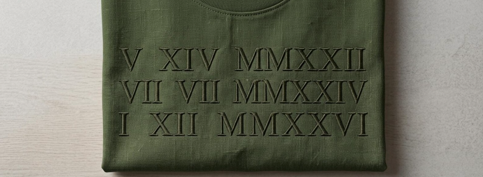 Roman Numeral Dad Shirt