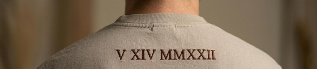 Roman Numeral Dad Shirt