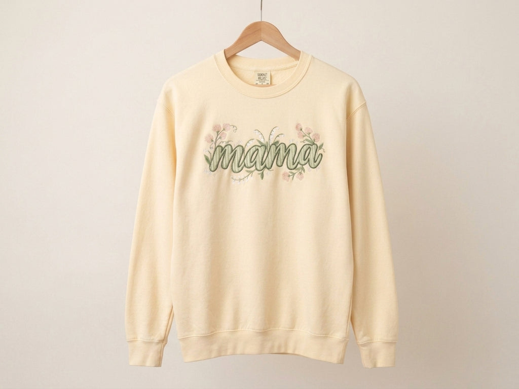 Sprouting Stripes "Mama" Sweatshirt