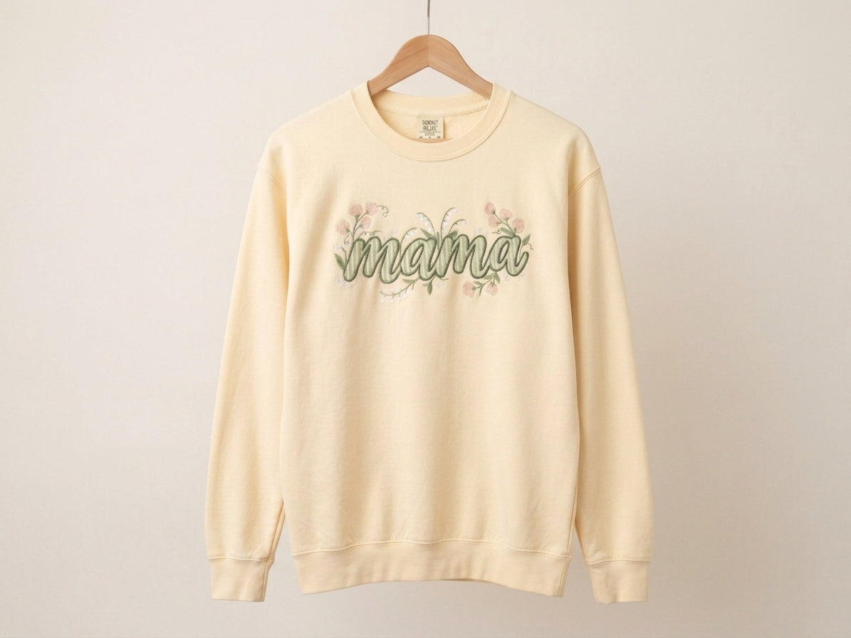 Sprouting Stripes "Mama" Sweatshirt