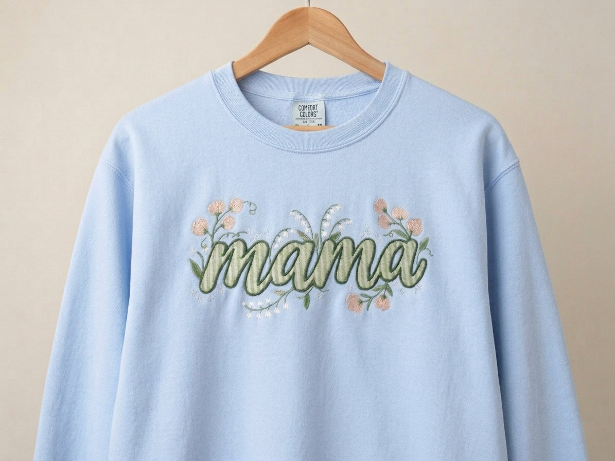 Sprouting Stripes "Mama" Sweatshirt