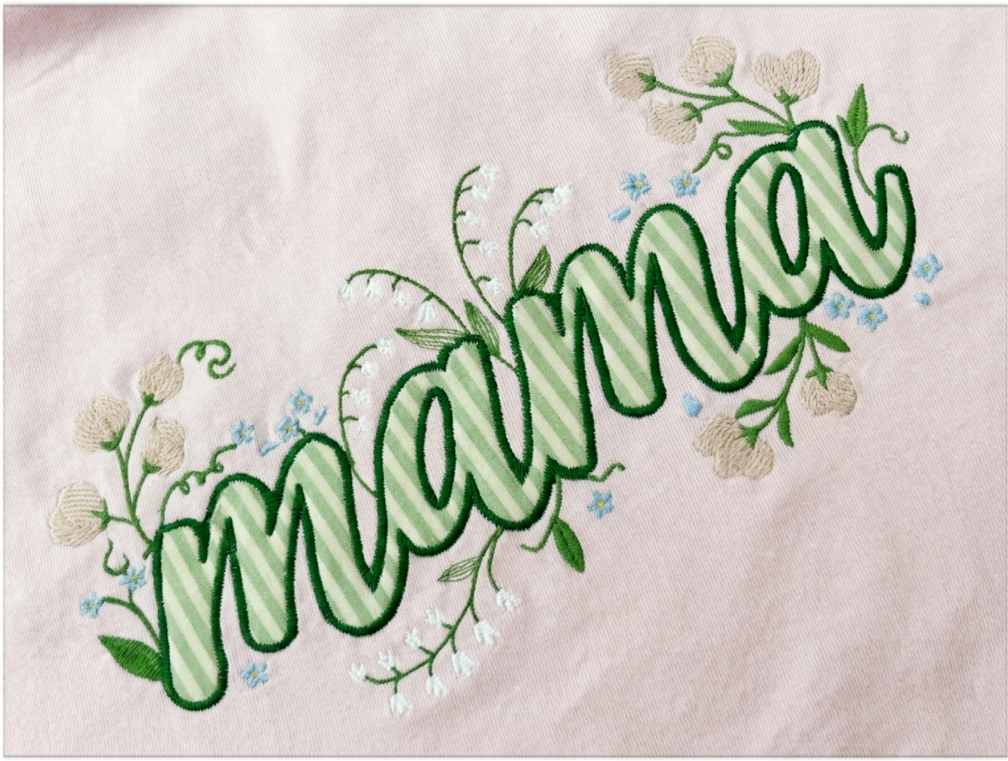 Sprouting Stripes "Mama" Tee