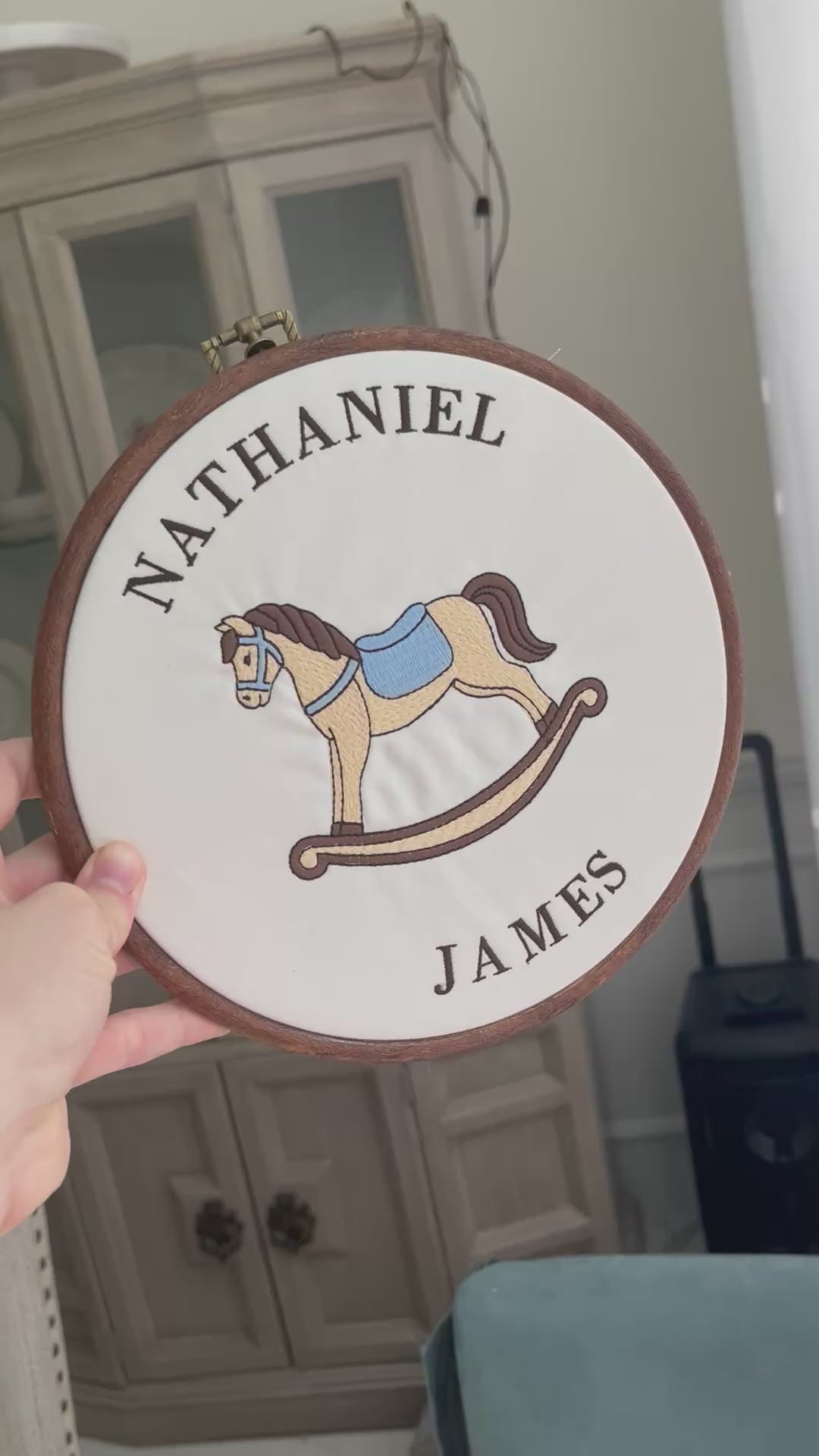 Rocking Horse Name Sign