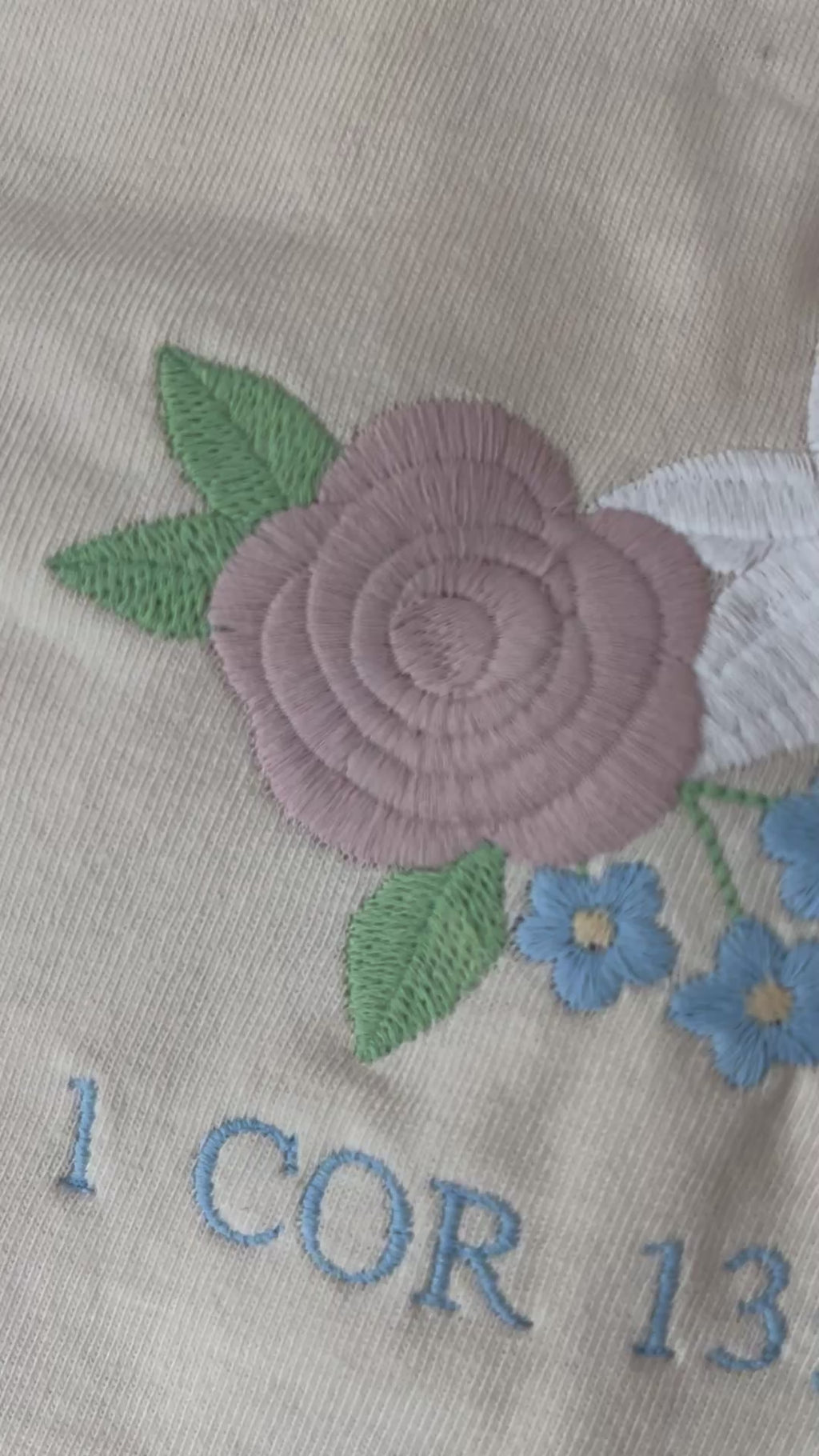Faith Hope Love Botanical Embroidered Tee